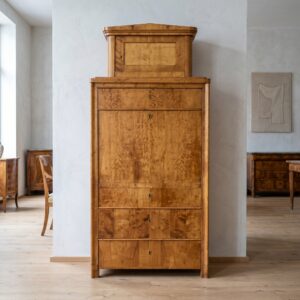 Secretary Biedermeier 1840 Birch Wood