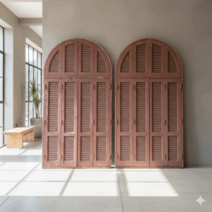 Window with Shutters 1860 Teak
