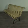Garden bench 3-seater Wood-Cast Iron - Image 3