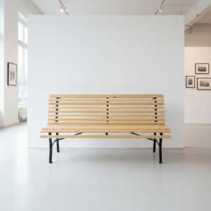 Garden bench 3-seater Wood-Cast Iron