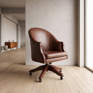 Office Char Leather Brown