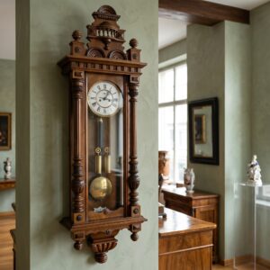 Clock Gründerzeit 1870 Walnut
