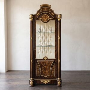 Display Case Baroque Style Walnut 0,82 m