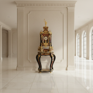 Horse-Boulle Clock with Console