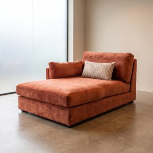 Chaiselongue Rust brown 1,80 m