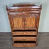 Silver Case Biedermeier 1850 Mahogany - Image 5