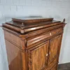 Silver Case Biedermeier 1850 Mahogany - Image 3
