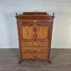 Silver Case Biedermeier 1850 Mahogany - Image 2