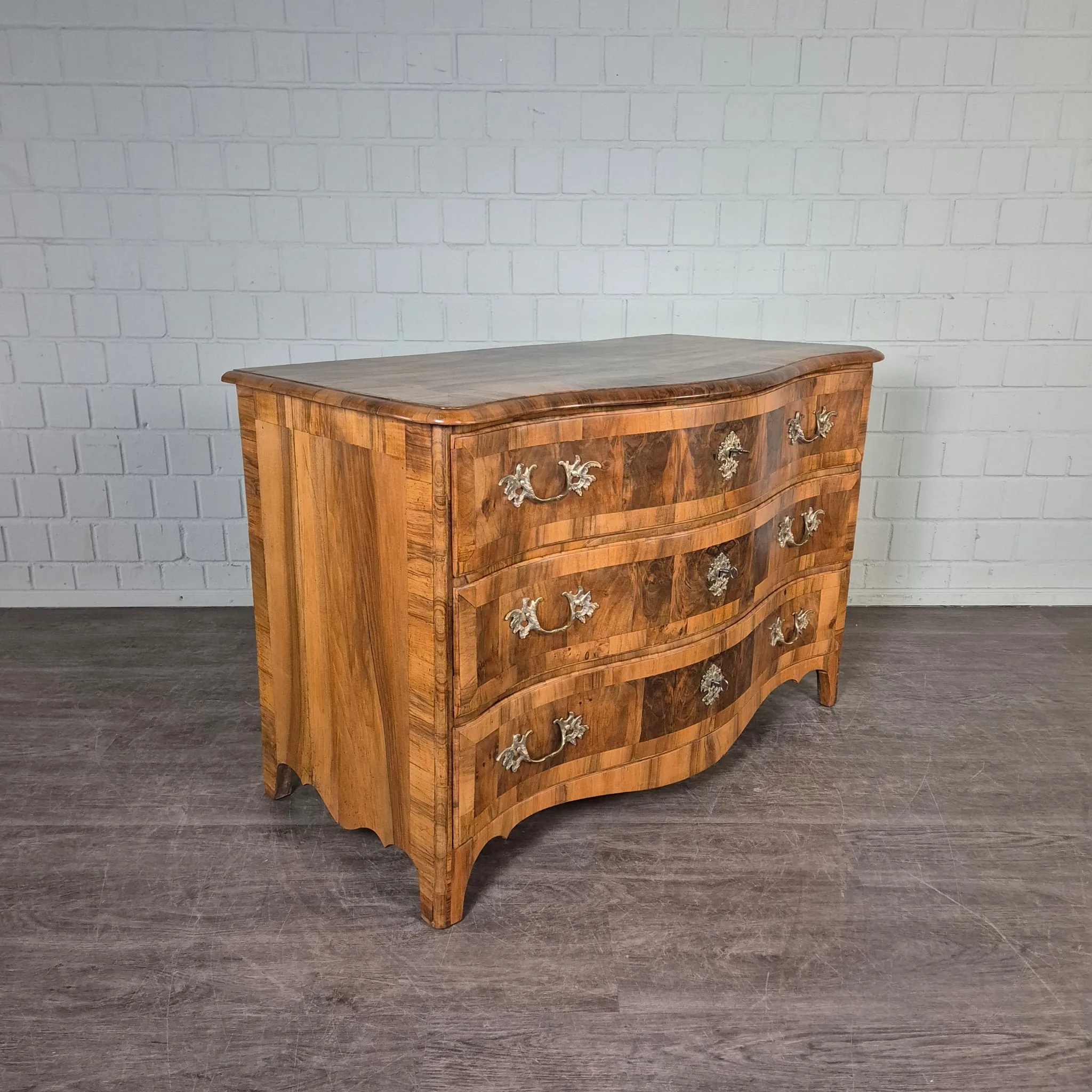 Chest of Drawers Baroque 1780 Walnut - Image 4