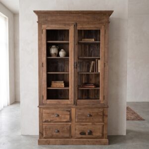 Bookcase Solid Oak 1,32 m