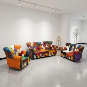 Chesterfield Sofa Model Carnival 3-2-1 Leder