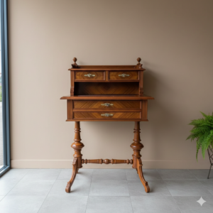 Ladies Desk Secretary Gründerzeit 1880 Walnut