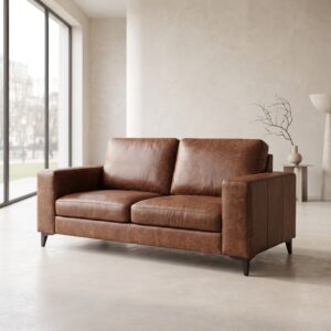 Sofa Leather Brown 1,80 m