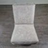 Retro Design Armchair White-Grey Leather - Image 3