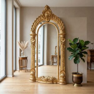 Mirror Gold Baroque style 1,40 m x 2,50 m