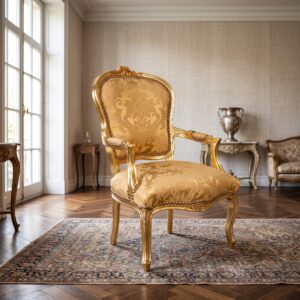 Baroque Armchair Yellow-Gold