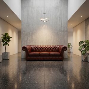 Sofa Leather Darkred-Brown 3-Seater