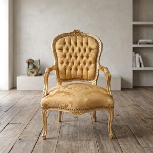 Baroque Chair Yellow-Gold