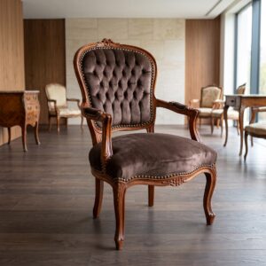 Baroque chair Brown-Mahogany