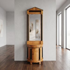 Mirror with Console Biedermeier 1820 Cherry Wood