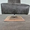 Design Armchair Grey-Brown Leather - Image 5