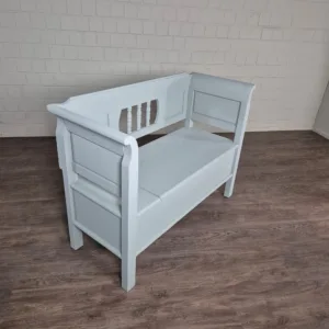 Kitchen Bench Gray-Blue 1,25 m Pine
