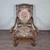 Armchair Neo-Baroque1920 Oak - Image 3