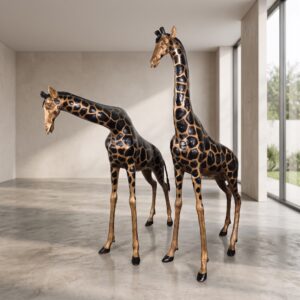 Statues Giraffes 1,10 m - 1,40 m Bronze