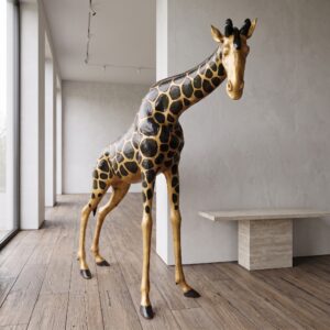Statue Giraffe 1,10 m Bronze