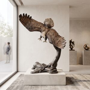 Statue Eagle Bronze 1,68 m