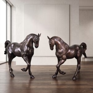 Statues Horses 1,06 m - 1,12 m Bronze