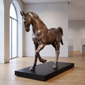 Statue Horse 1,06 m Bronze