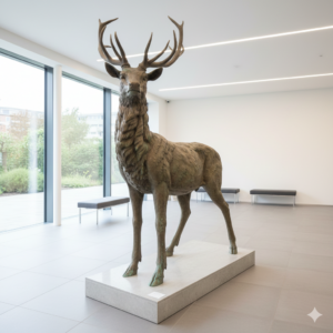 Statue Deer Bronze 2,80 m