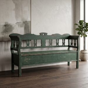 Bench Kitchen bench Darkgreen 1,87 m Pine