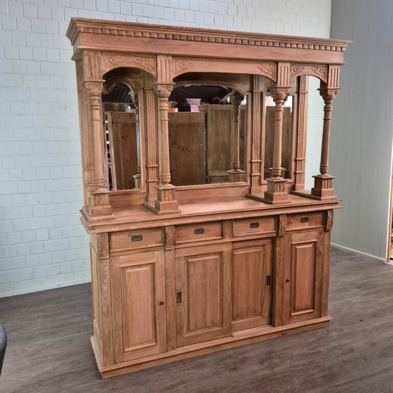 English Bar Back Caninet Teak 2,08 m - Image 3