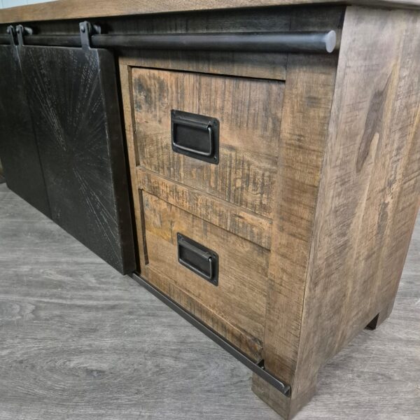 Lowboard TV-Cabinet Mango Wood 1,60 m - Image 11