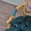 Baroque Chair Napoleon Gold-Mint Turquoise - Image 5