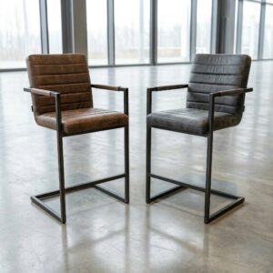 Barstool Industrial Design Leather
