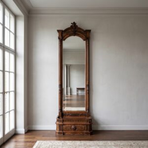 Mirror with Console Gründerzeit 1880 Walnut