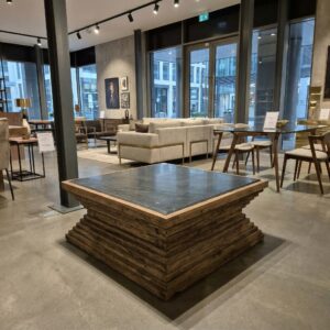 Coffee Table Teak Marmer 1,00 m x 1,00 m