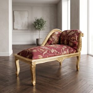Chesterfield Chaiselongue Dark Red 1,00 m