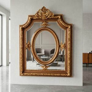 Mirror Gold Baroque Style 1,18 m x 1,52 m