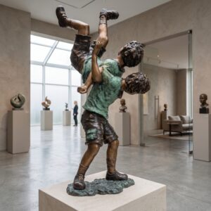 Statue Children Bronze 1,34 m