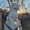 Marmor Statue Lions on Pedestal 1,65 m - Image 13