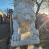 Marmor Statue Lions on Pedestal 1,65 m - Image 12