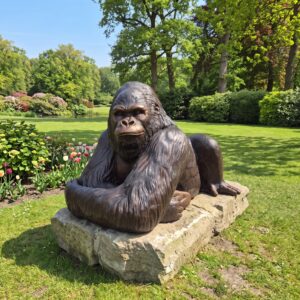 Statue Gorilla Bronze 0,87 m
