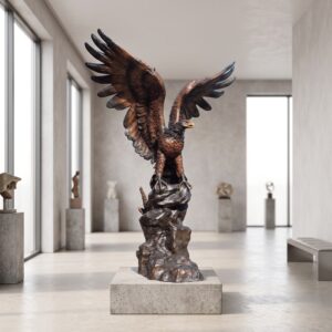 Statue Eagle Bronze 1,90 m