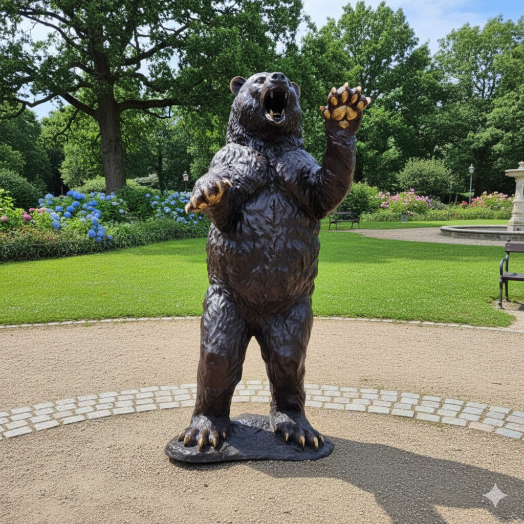 Statue Bear Bronze 1.95 m - Image 2
