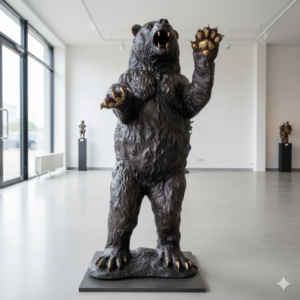 Statue Bear Bronze 1.95 m