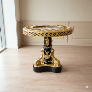Table Bronze Baroque Style Ø 0,77 m
